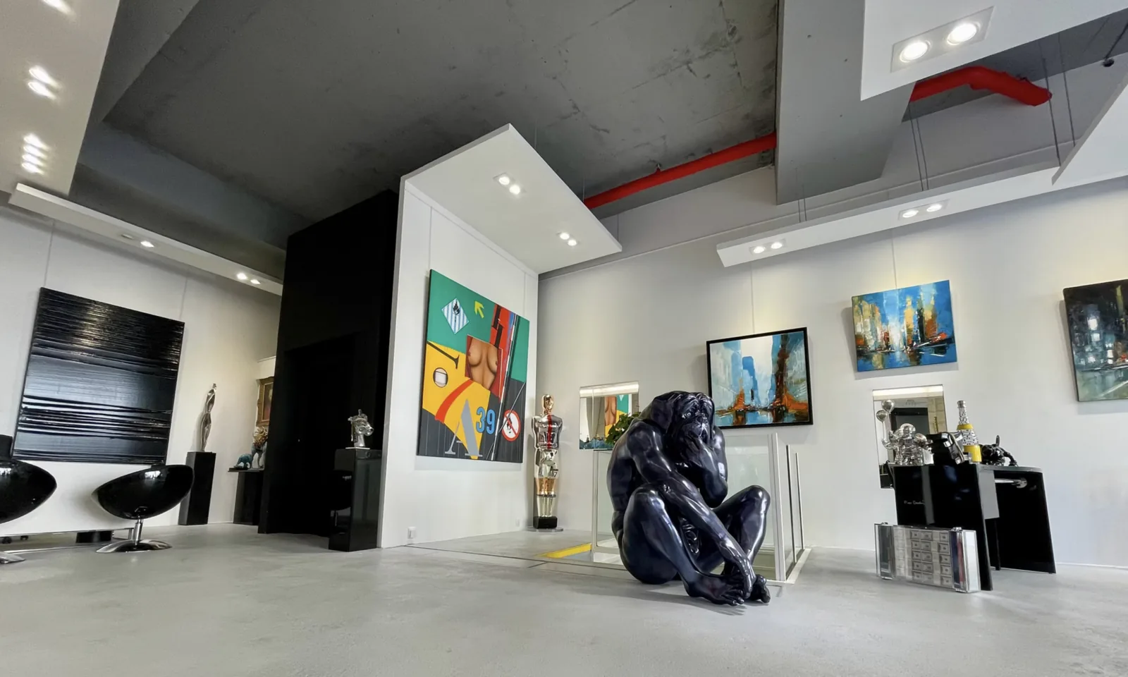 Espace d'exposition de la Galerie Leadouze